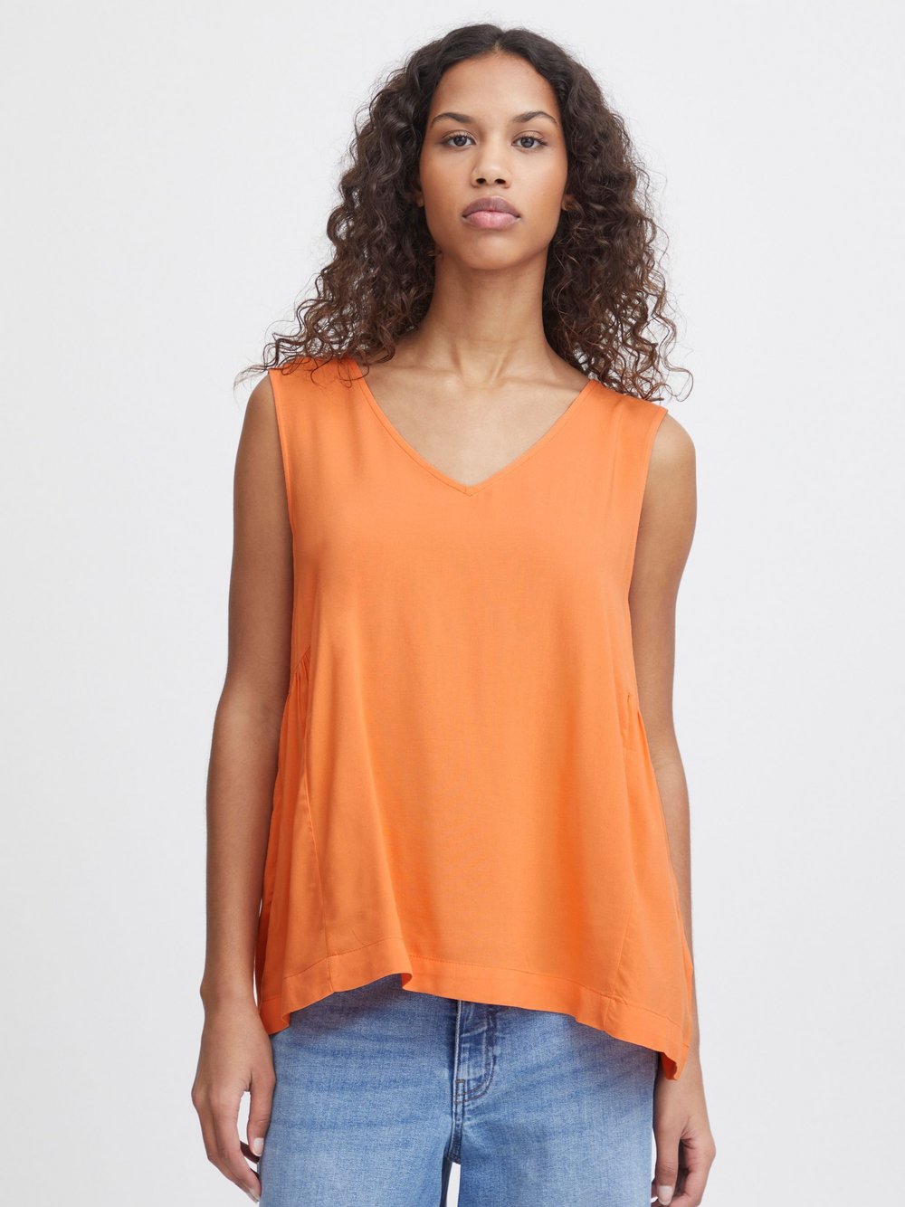 Ichi Shirttop Damen Viskose orange, 38