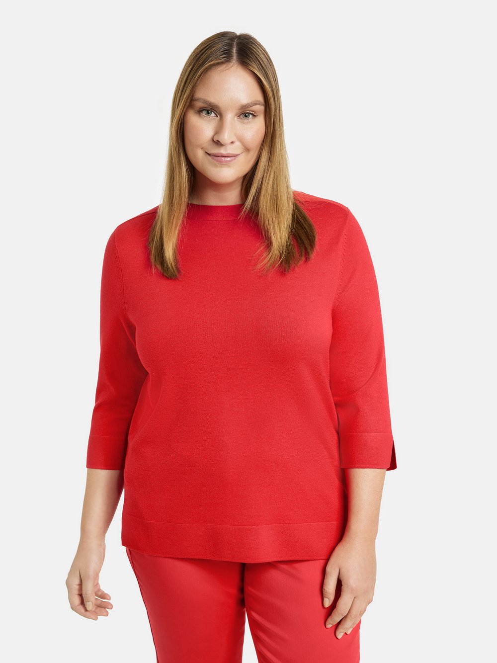 Samoon Pullover Damen Viskose rot, 54