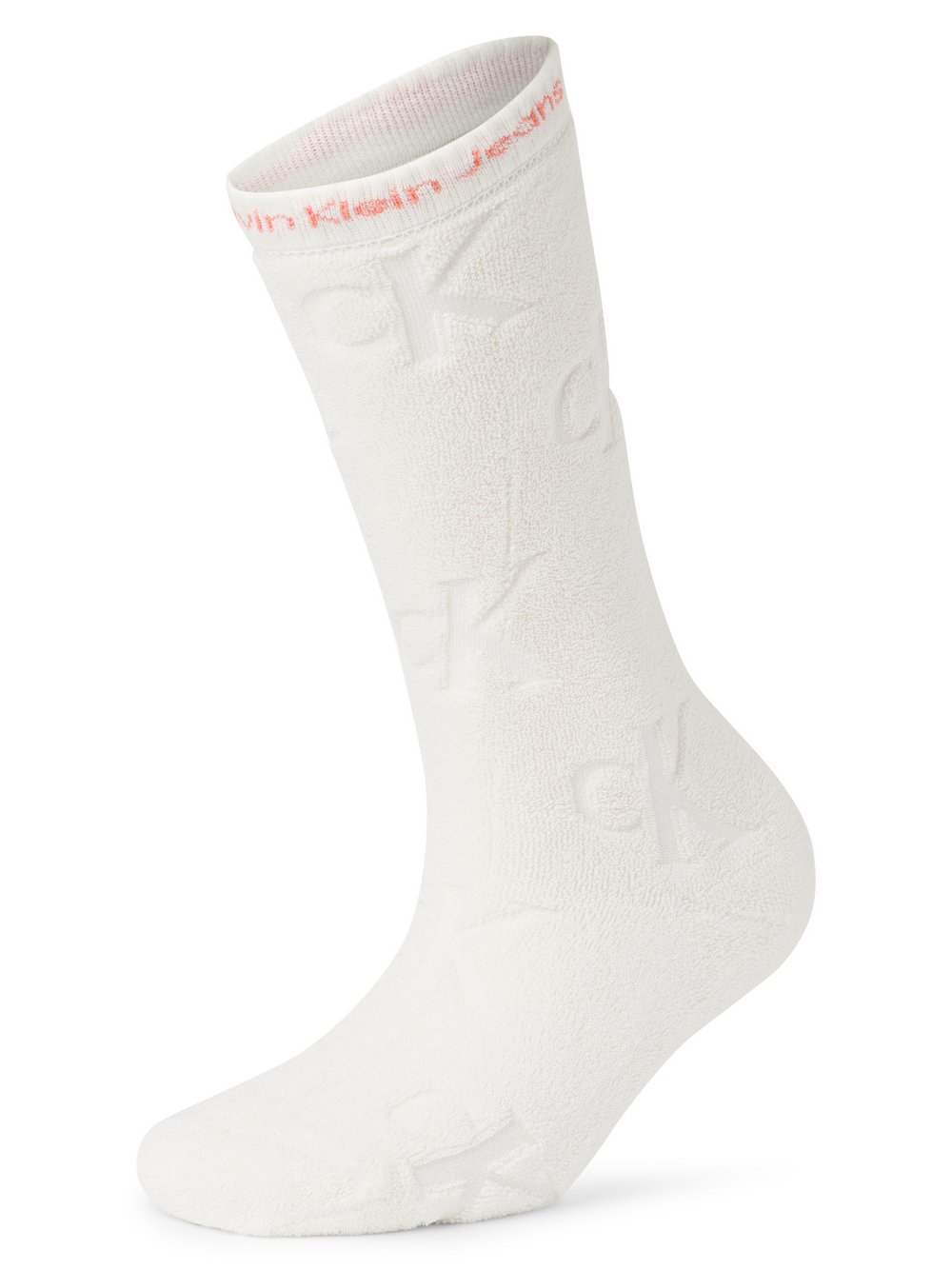 Calvin Klein Jeans Socken Damen Baumwolle weiß, ONE SIZE