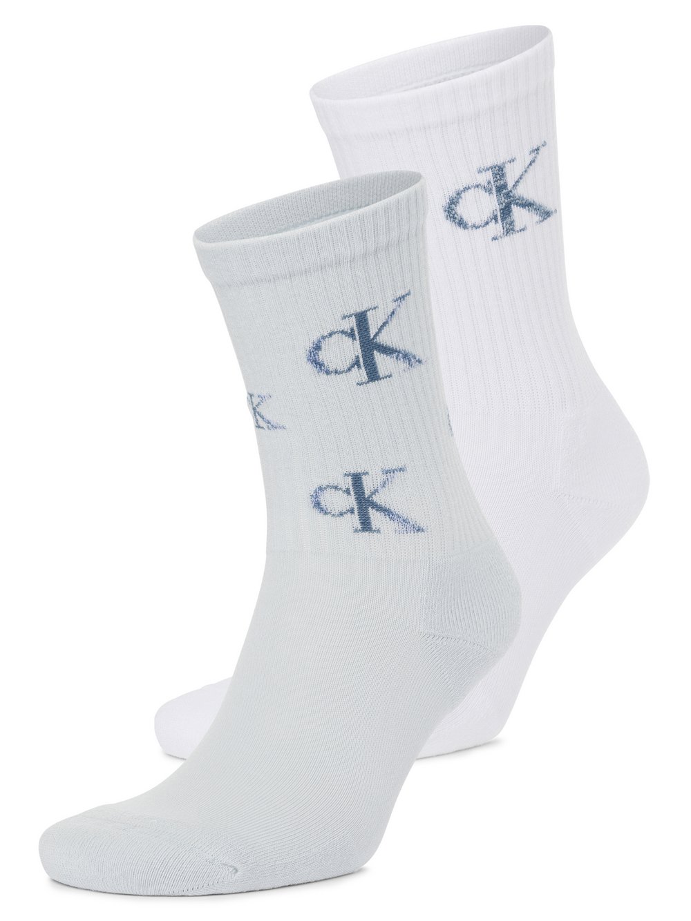 Calvin Klein Jeans Socken 2er-Pack Damen Baumwolle blau gemustert, ONE SIZE