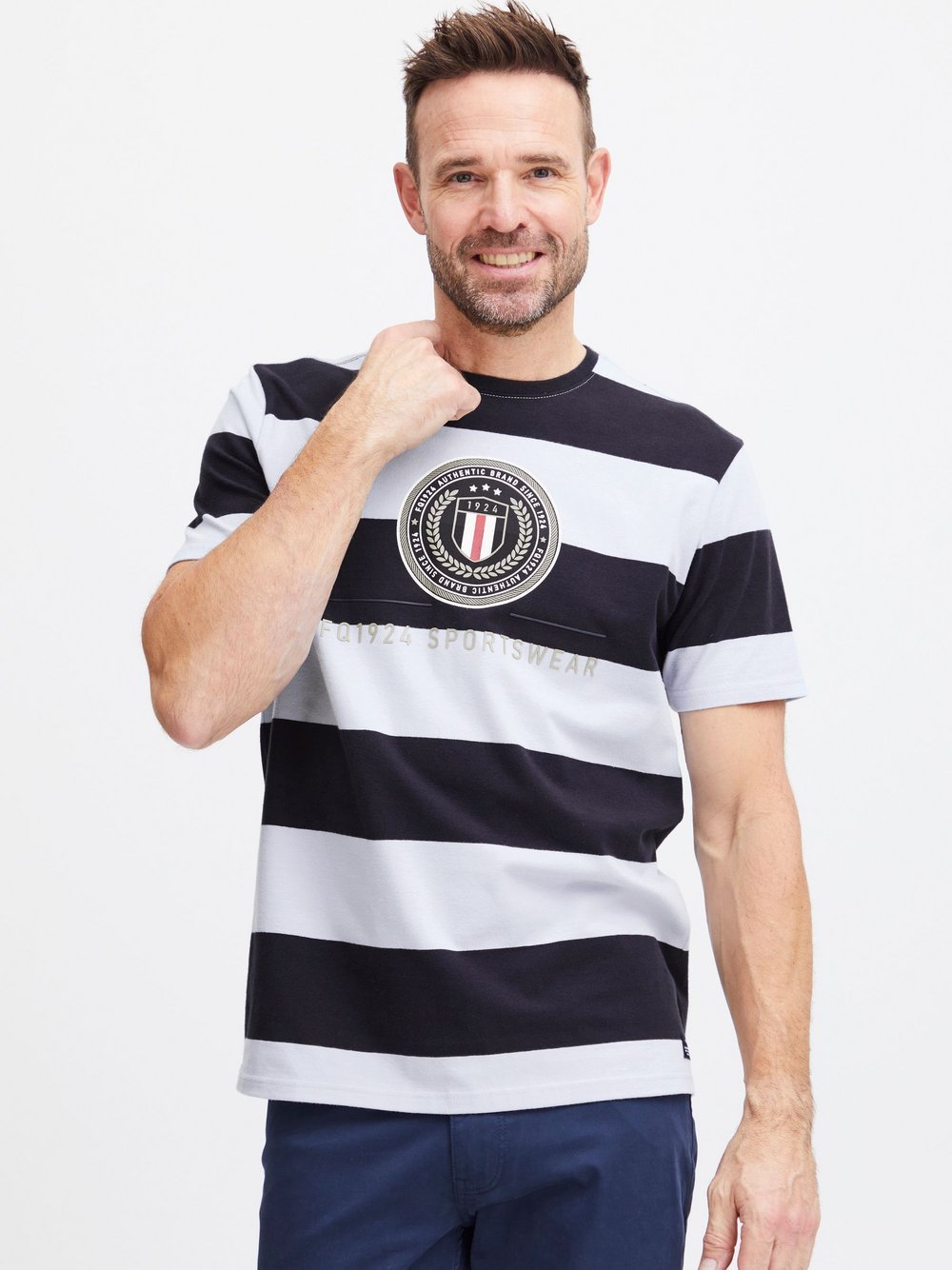 FQ1924 T-Shirt Herren Baumwolle blau, S