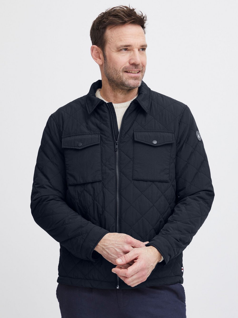 FQ1924 Jacke Herren Polyamid schwarz, L