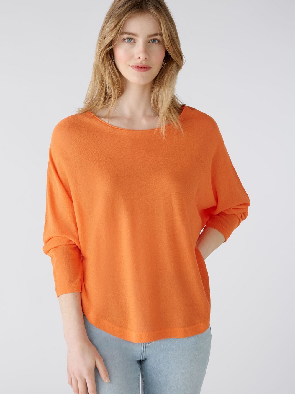 Oui Pullover Damen Viskose orange, 36