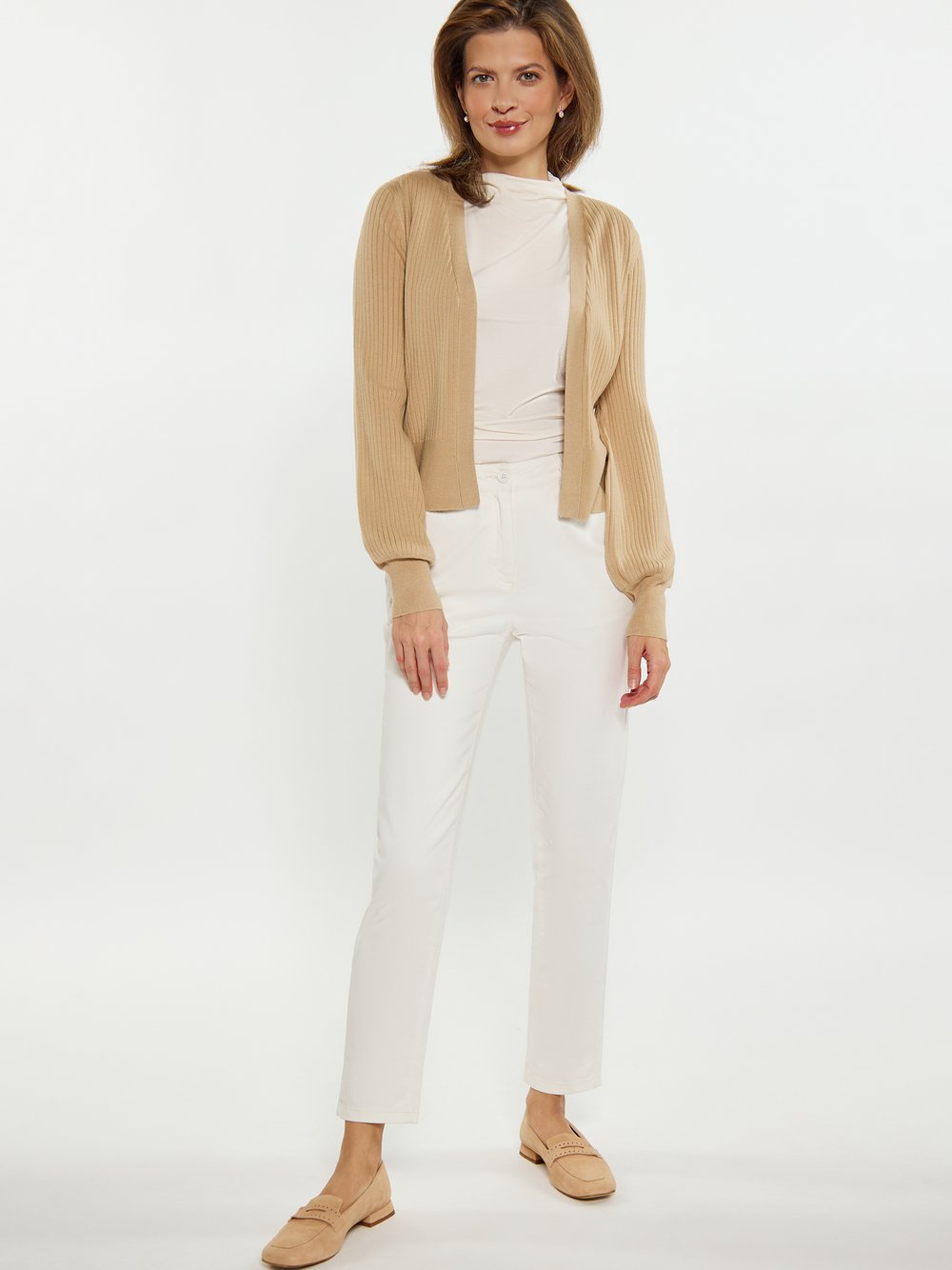 Usha Cardigan Damen Viskose beige, XXL