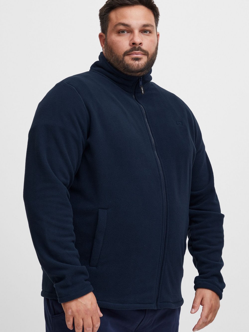 BLEND Fleecejacke Herren blau, 6XL