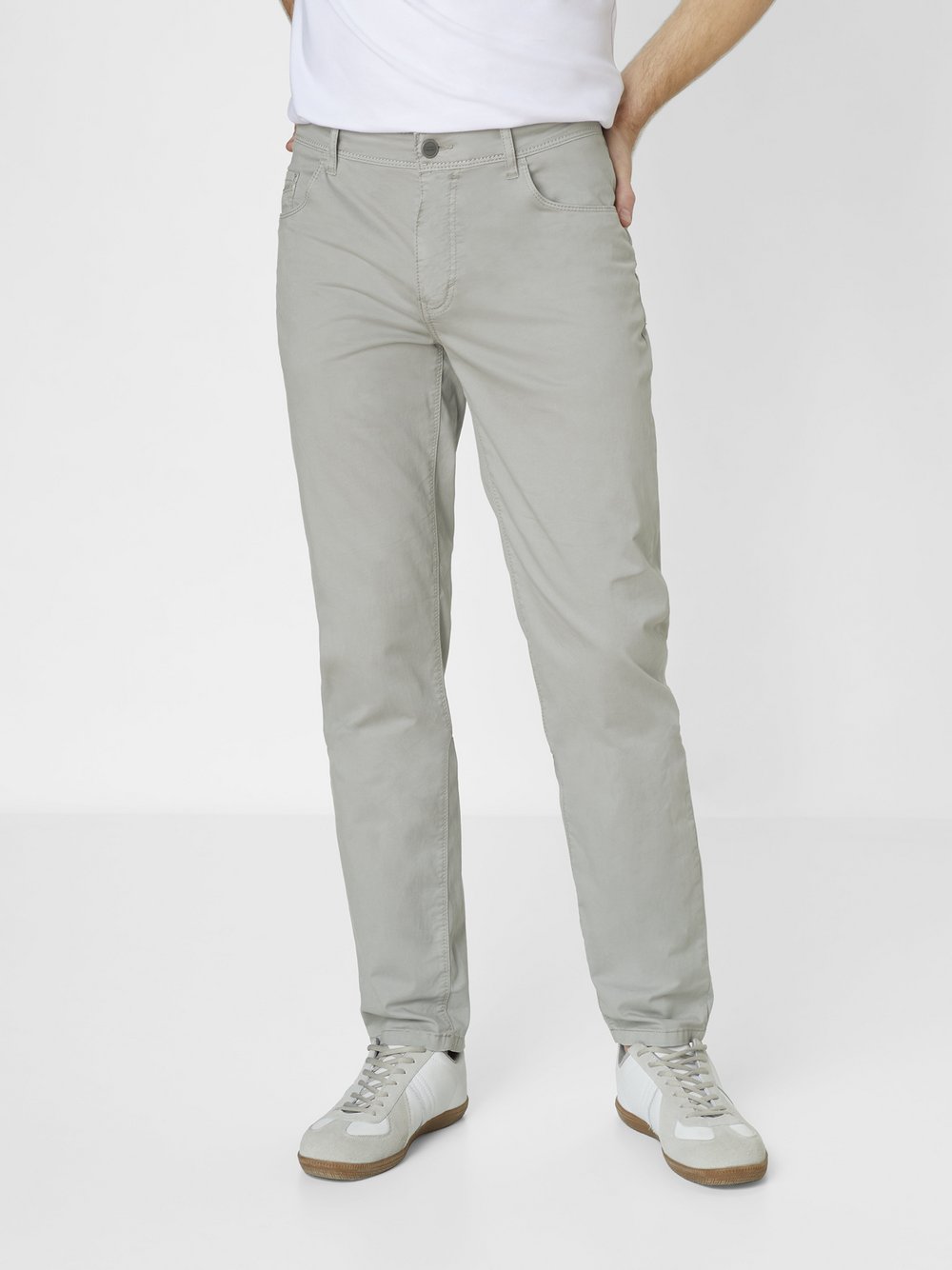 Redpoint 5-Pocket Hose Herren Baumwolle grau, 35-32