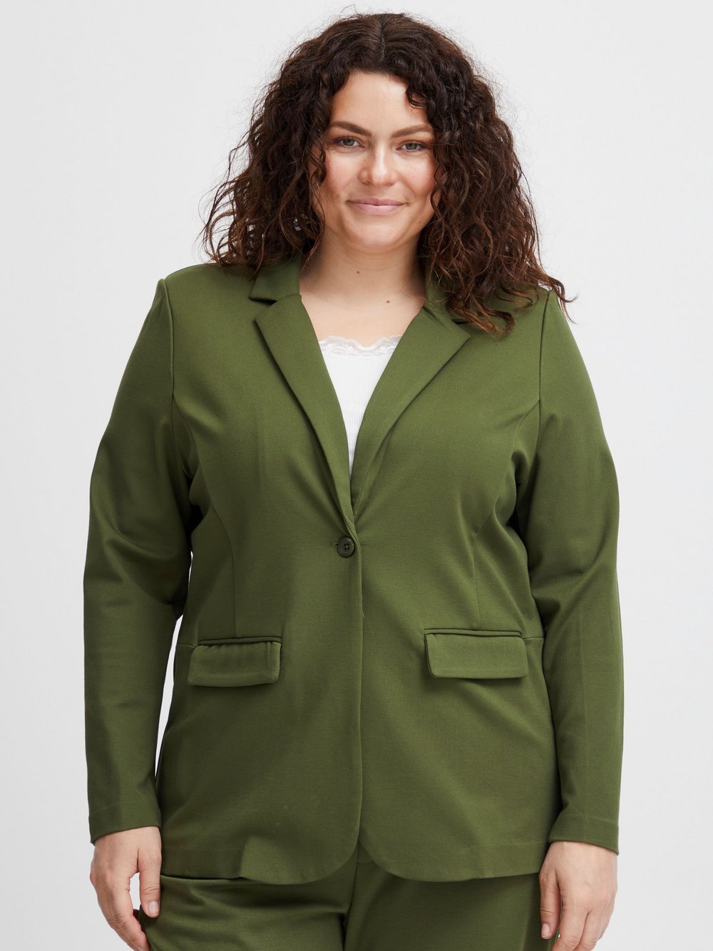 fransa Jackenblazer Damen Viskose grün, 54