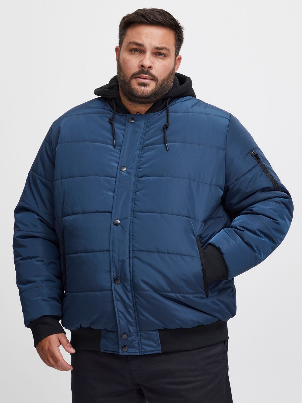 BLEND Bomberjacke Herren blau, XXXXL