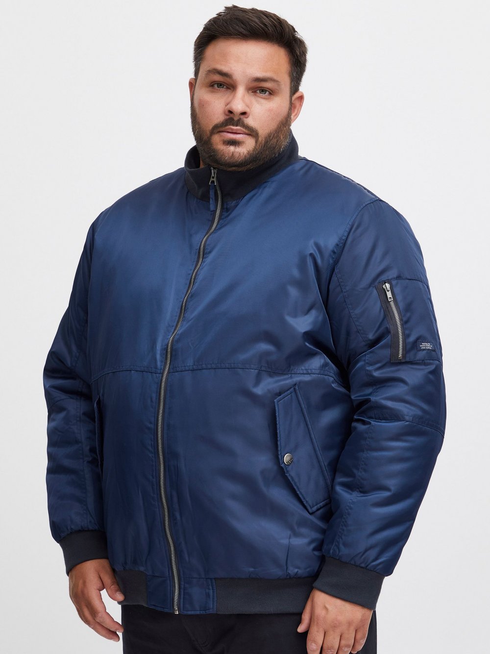 BLEND Bomberjacke Herren blau, XXXXL