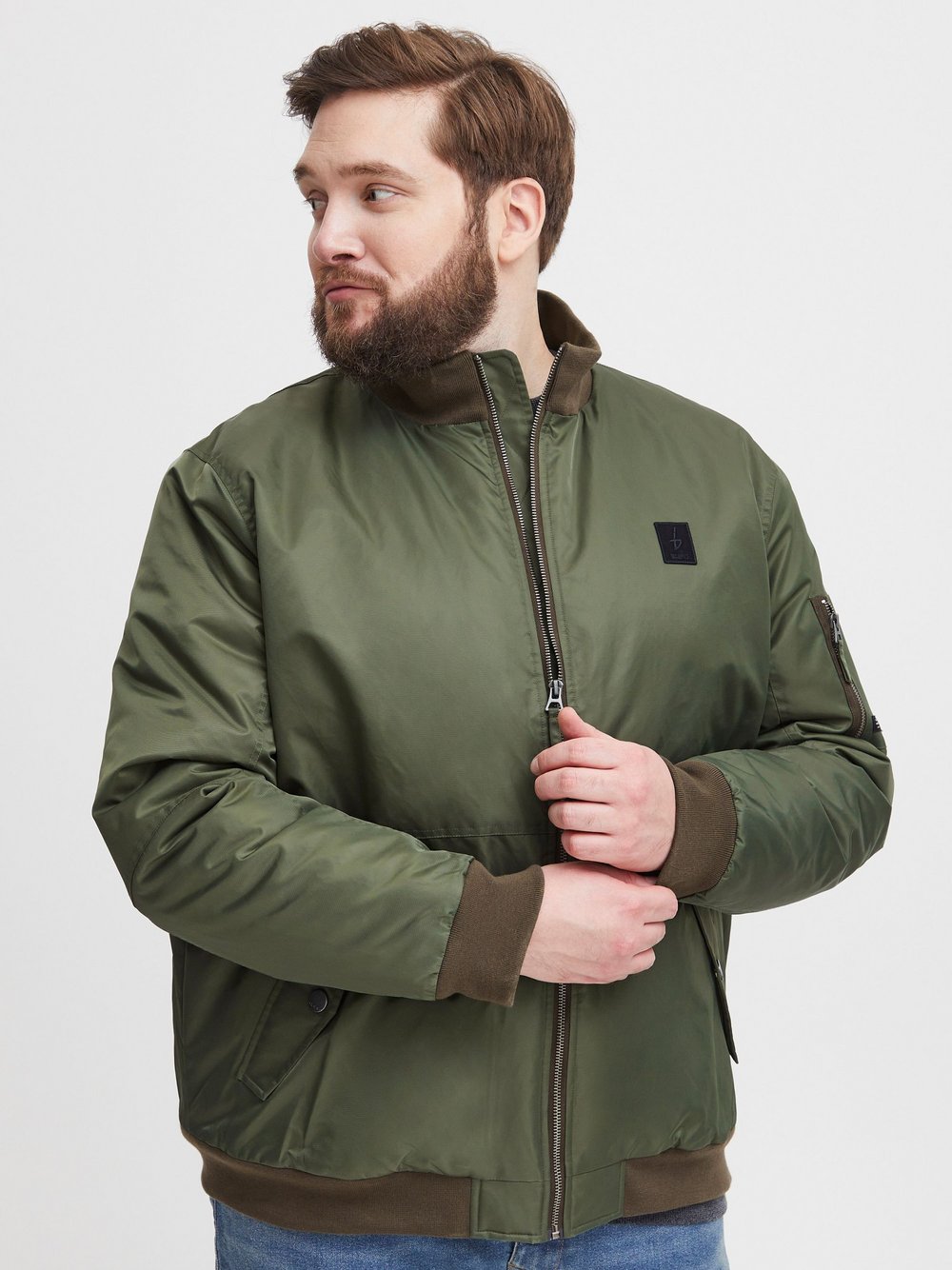 BLEND Bomberjacke Herren grün, 5XL