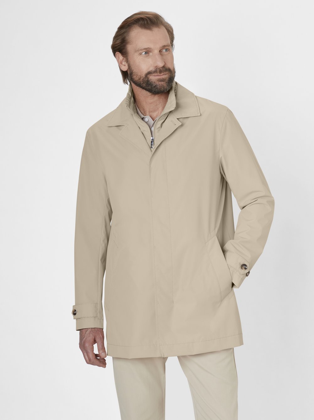 S4 Jackets Mantel Herren beige, 35