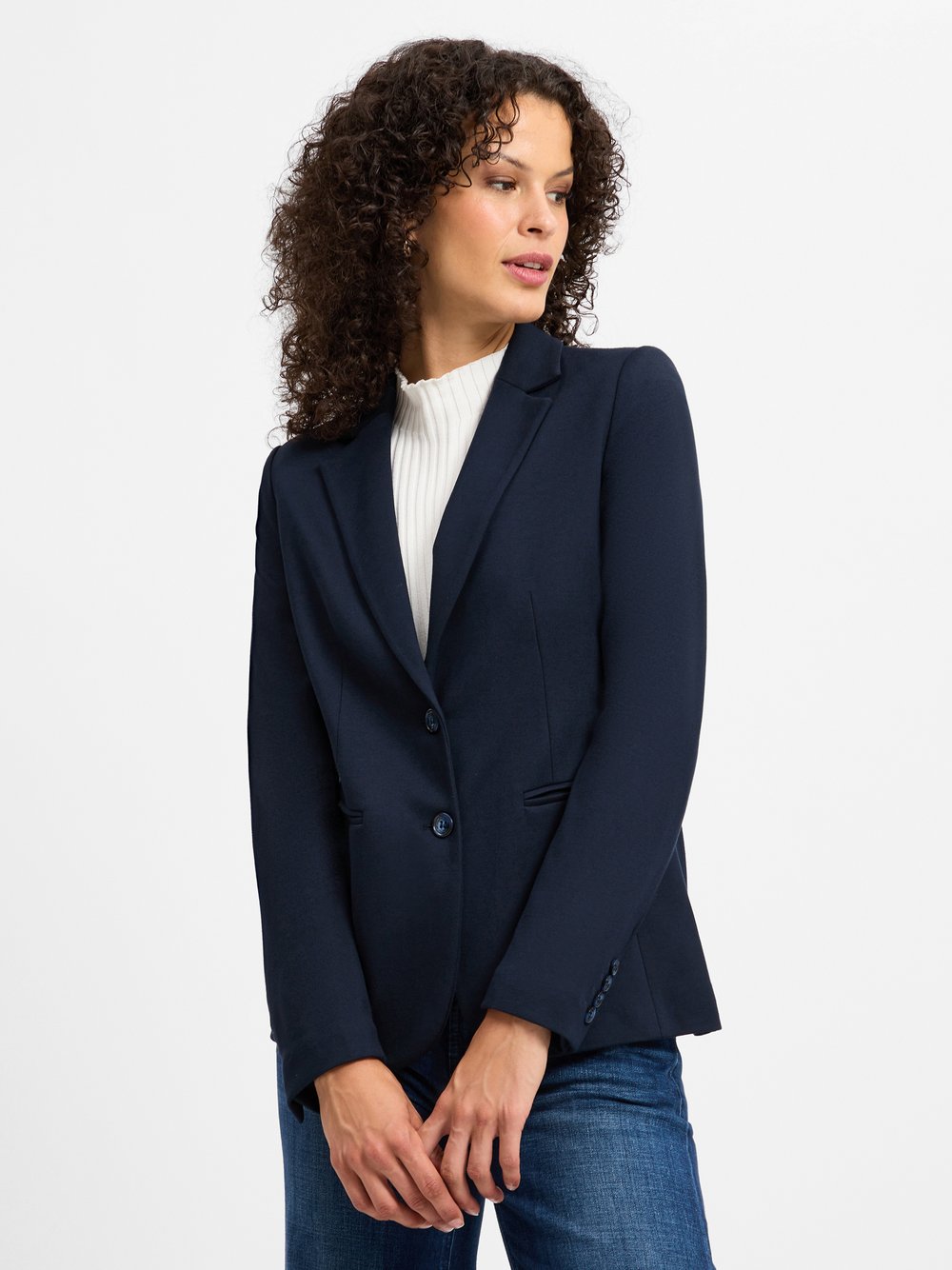 More & More Blazer Damen Viskose blau, 36