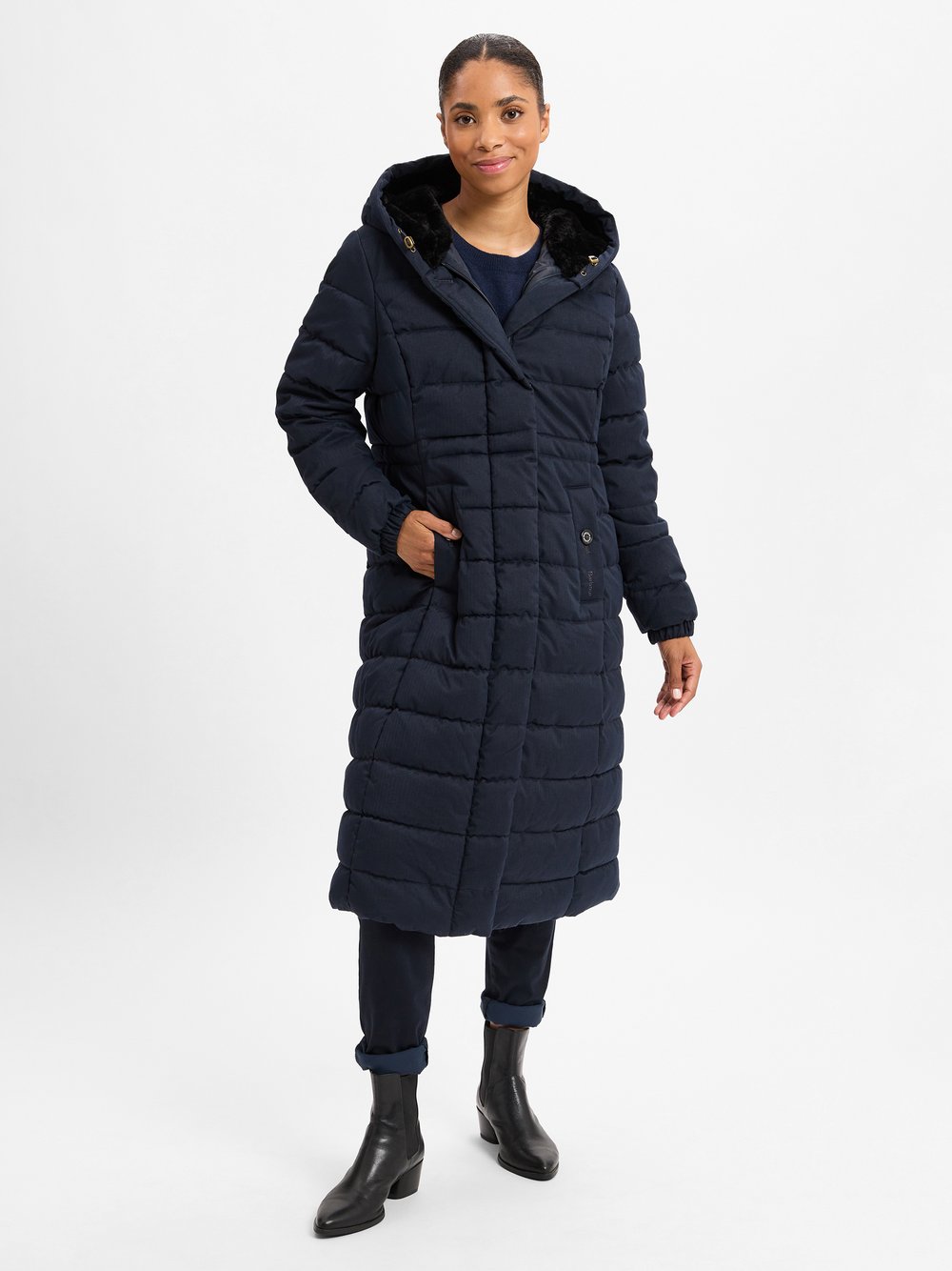 Barbour Steppmantel Damen blau, 44