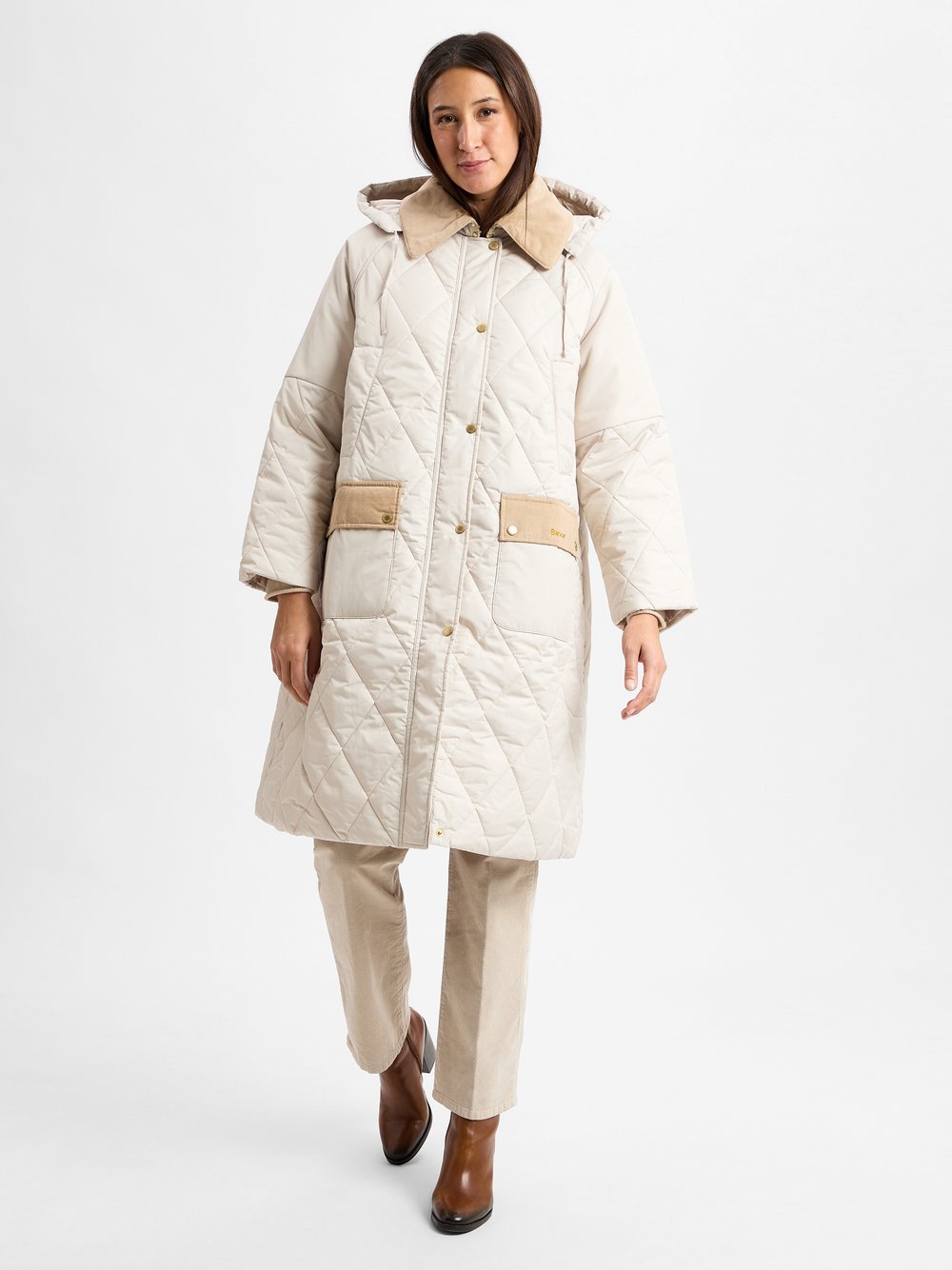 Barbour Steppmantel Damen beige, 40