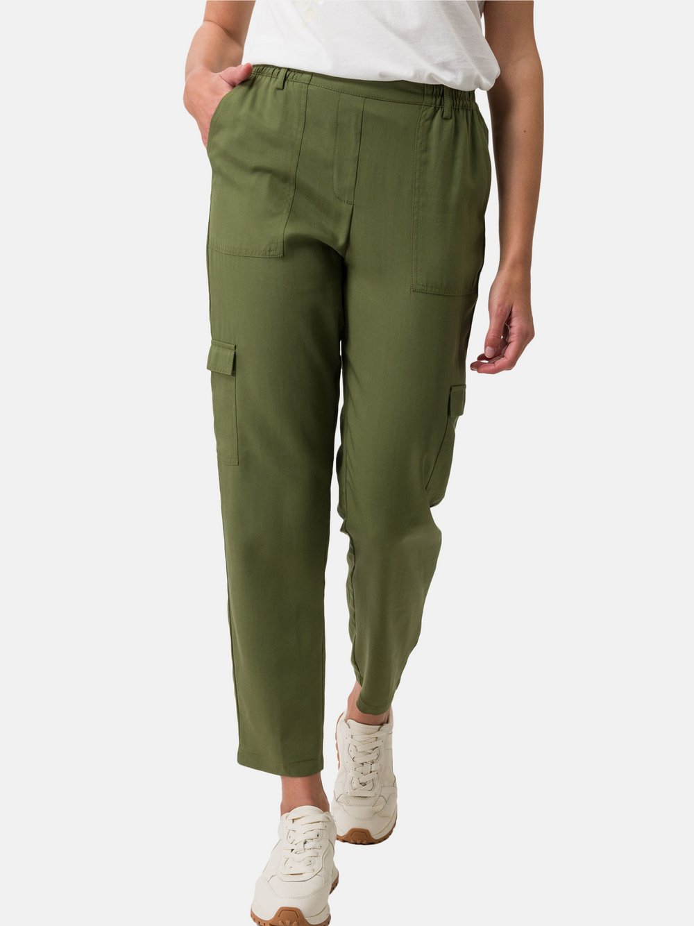 zero Cargohose Damen Textil grün, 36