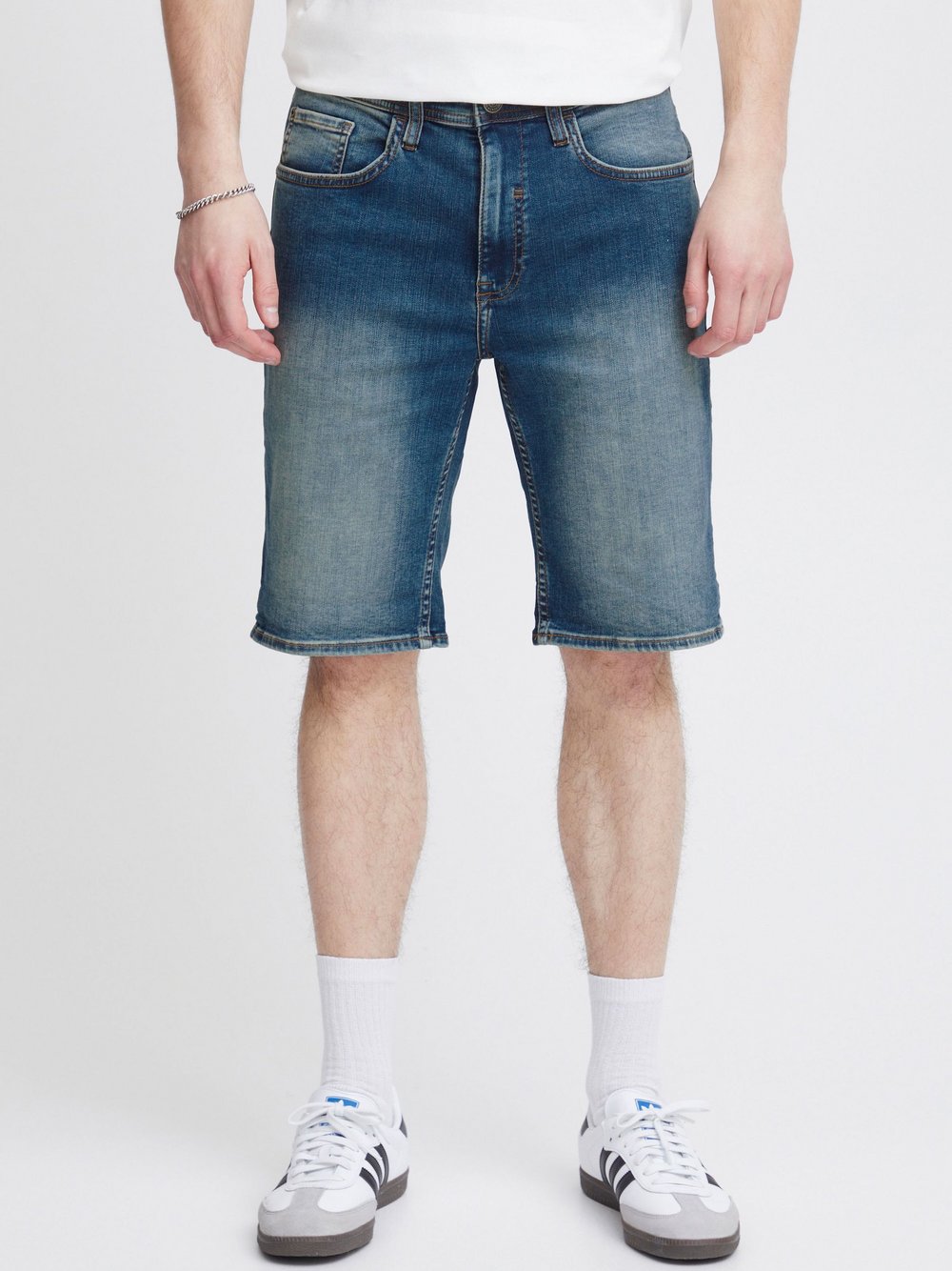 BLEND Shorts Herren Baumwolle blau, L