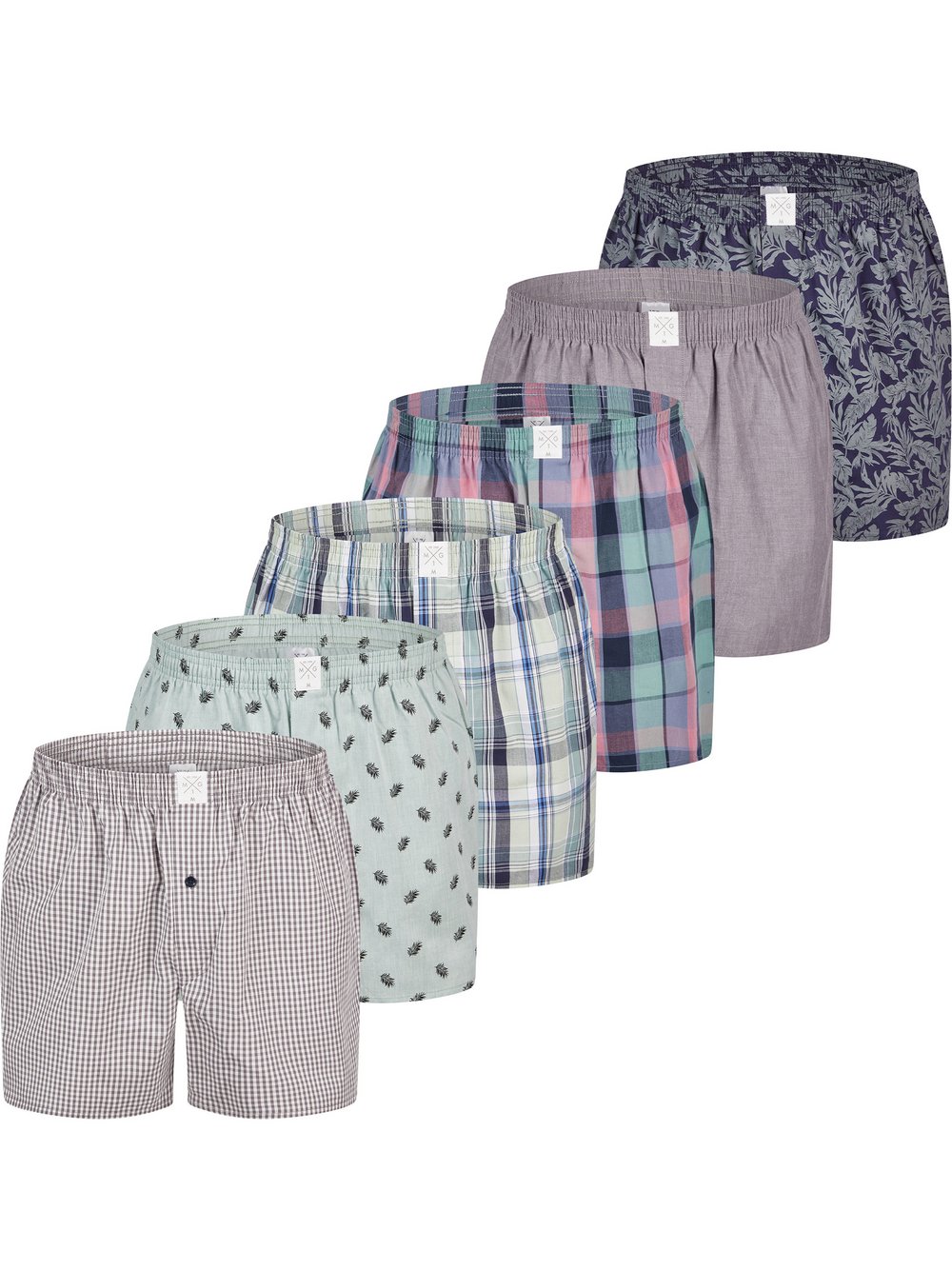 Thumbnail - MG-1 Boxer  Herren Baumwolle mehrfarbig gemustert, XXL