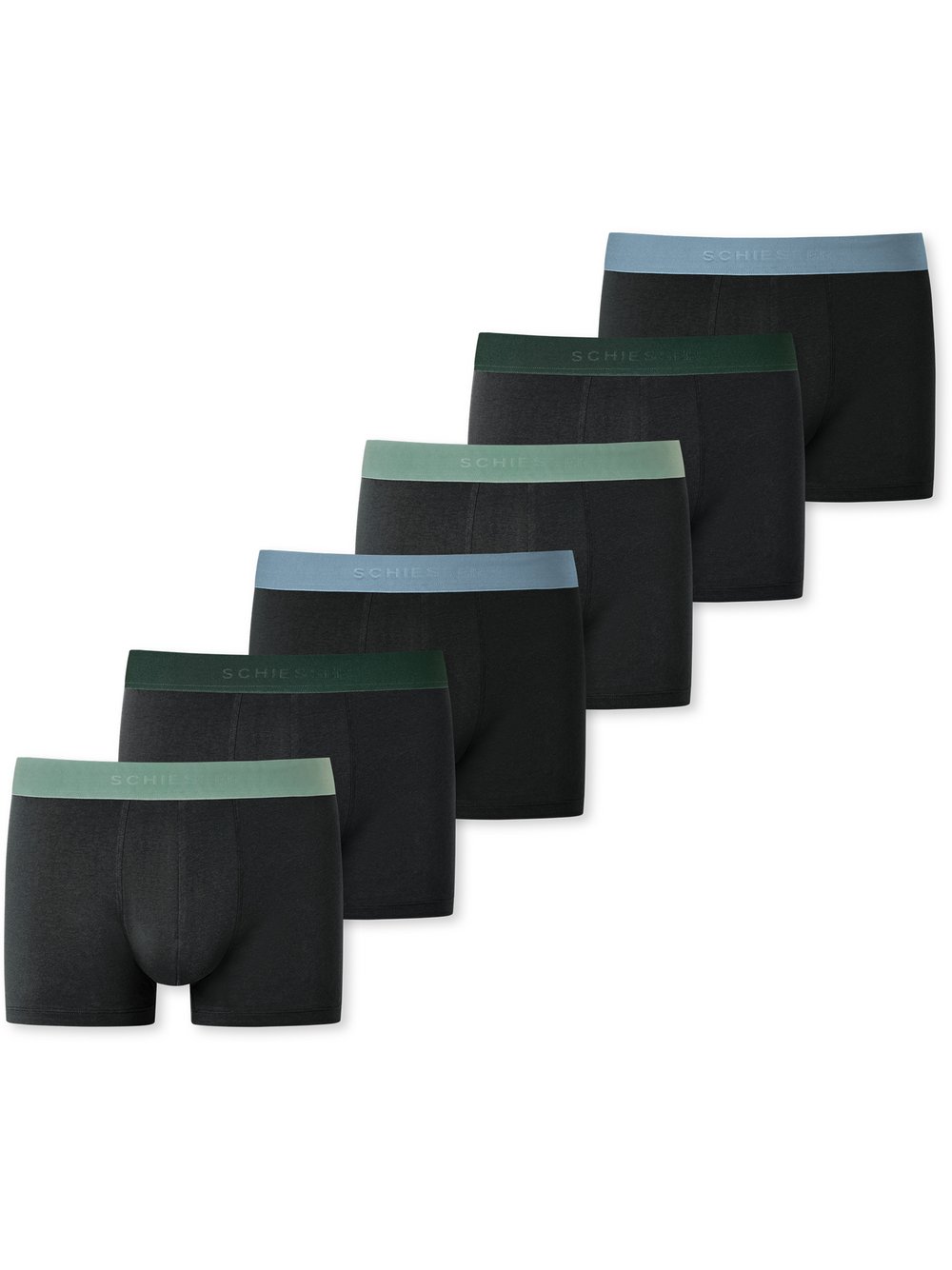 Schiesser Trunk  Herren Baumwolle schwarz, 7