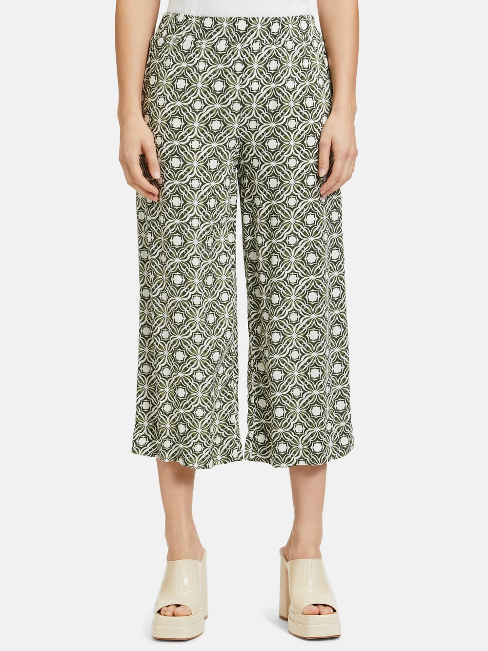 Cartoon Culotte Damen Viskose weiß gemustert, 34