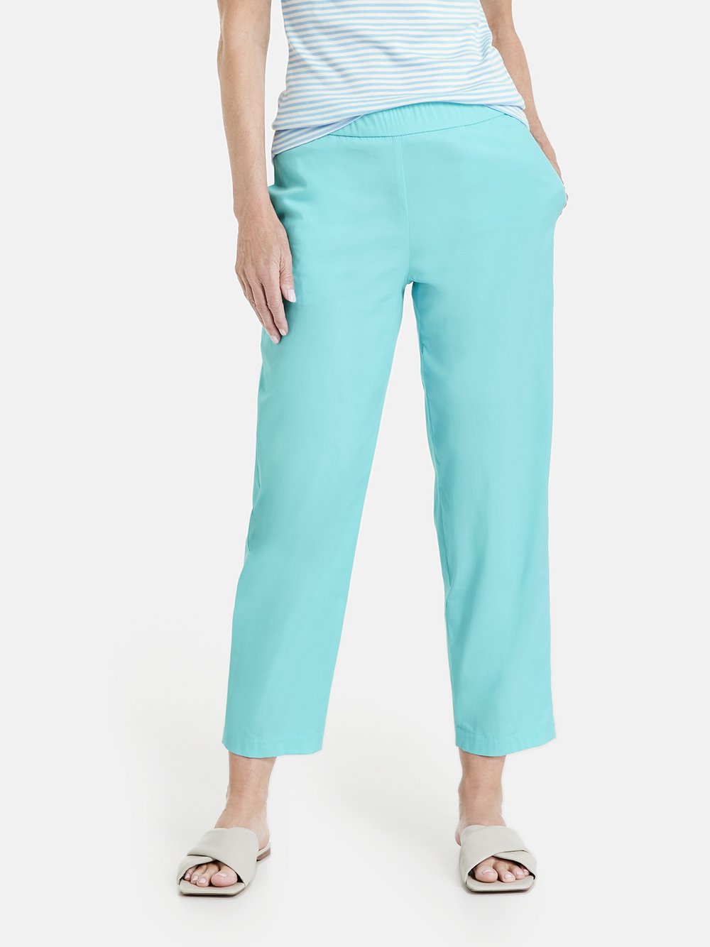 Gerry Weber Schlupfhose Damen Baumwolle blau, 46