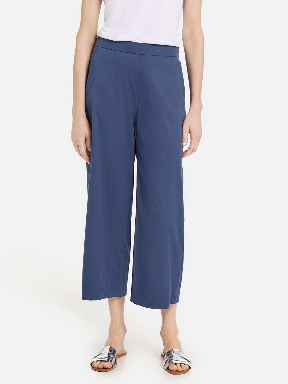 Gerry Weber Weite Hose Damen Baumwolle blau, 36