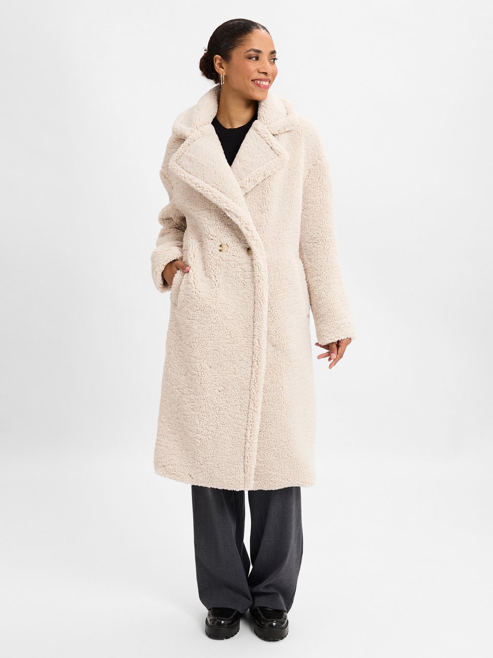 Marie Lund Mantel Damen beige, 38