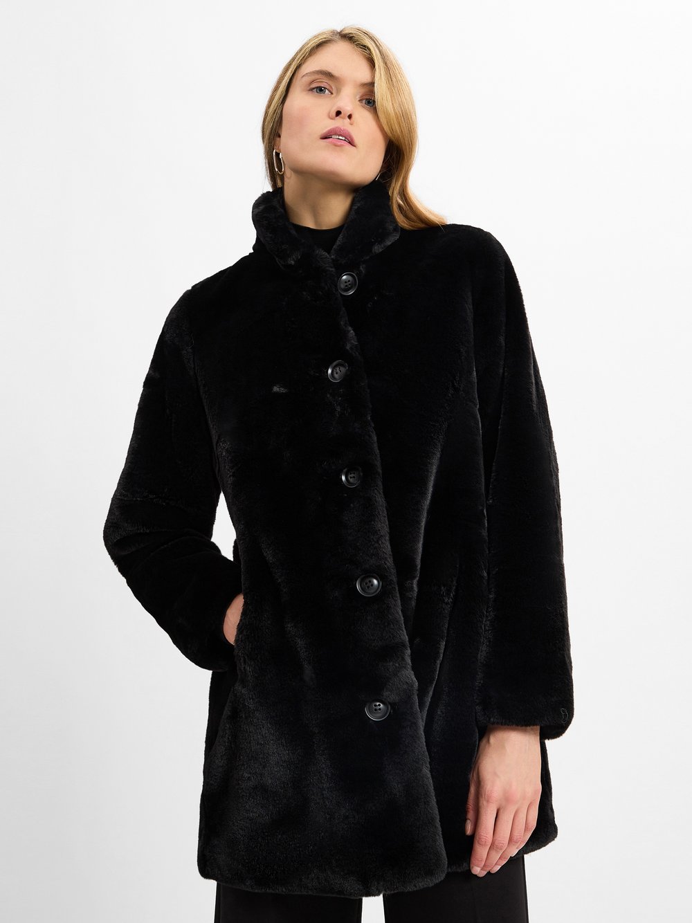 Marie Lund Mantel Damen schwarz, 44