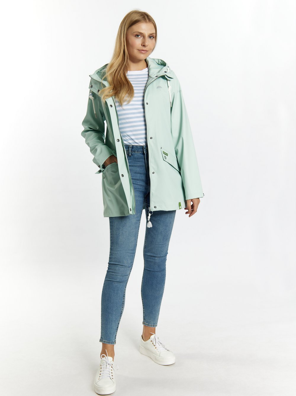 Schmuddelwedda Regenjacke Damen grün, XXL