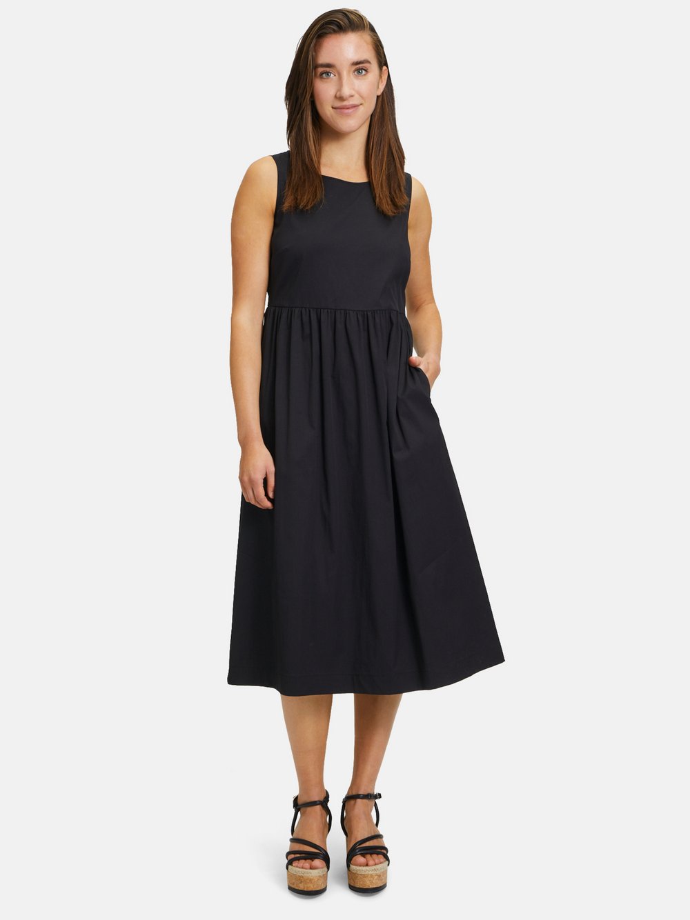 Vera Mont Sommerkleid Damen Baumwolle schwarz, 36