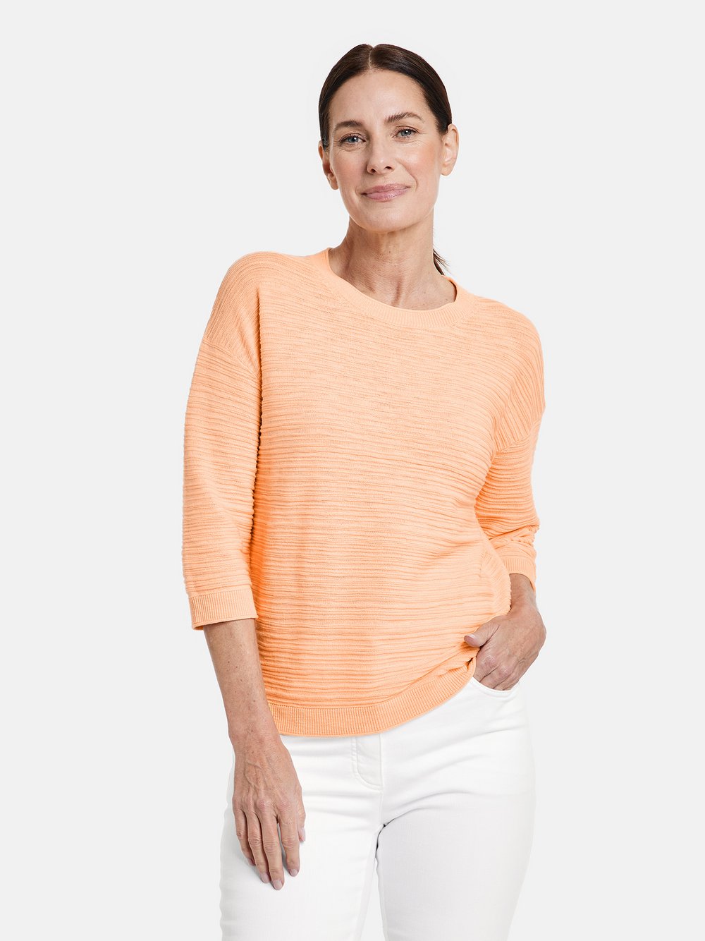 Gerry Weber 3/4 Arm Pullover Damen Baumwolle mehrfarbig, 48