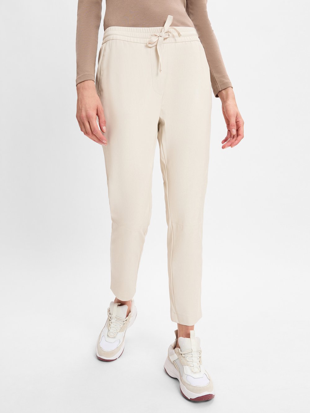 comma casual identity Lederhose Damen beige, 44