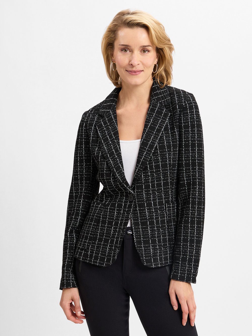 comma Blazer Damen mehrfarbig kariert, 40