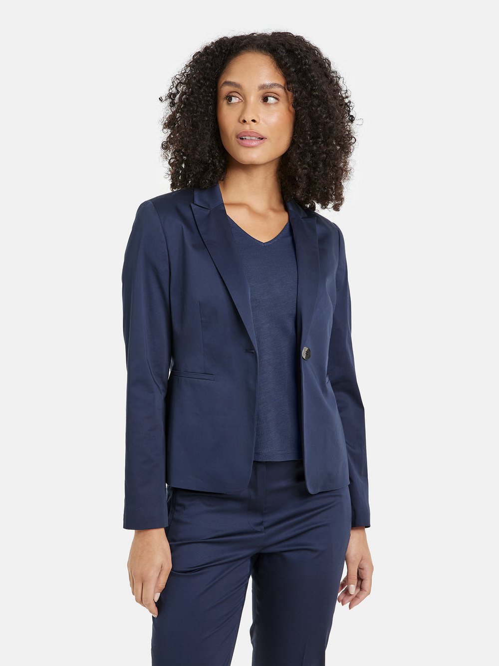 Gerry Weber Blazer Damen Baumwolle blau, 48