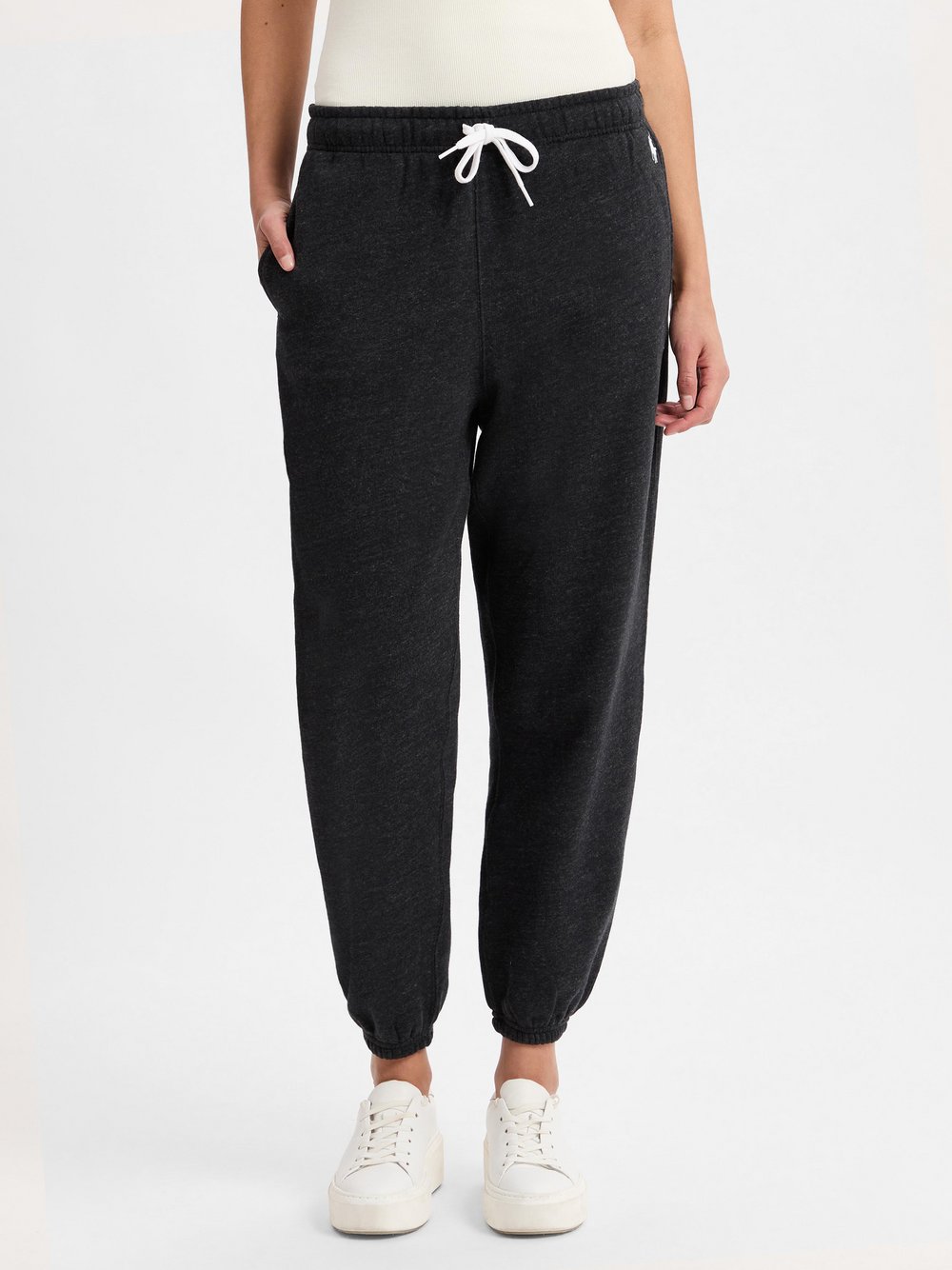 Polo Ralph Lauren Sweatpants Damen Baumwolle grau meliert, XS