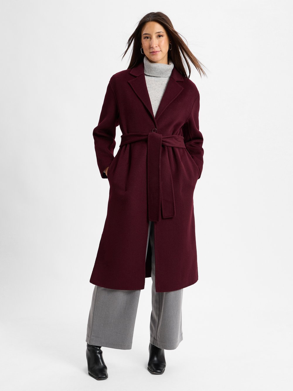 IPURI Wollmantel Damen rot, 36