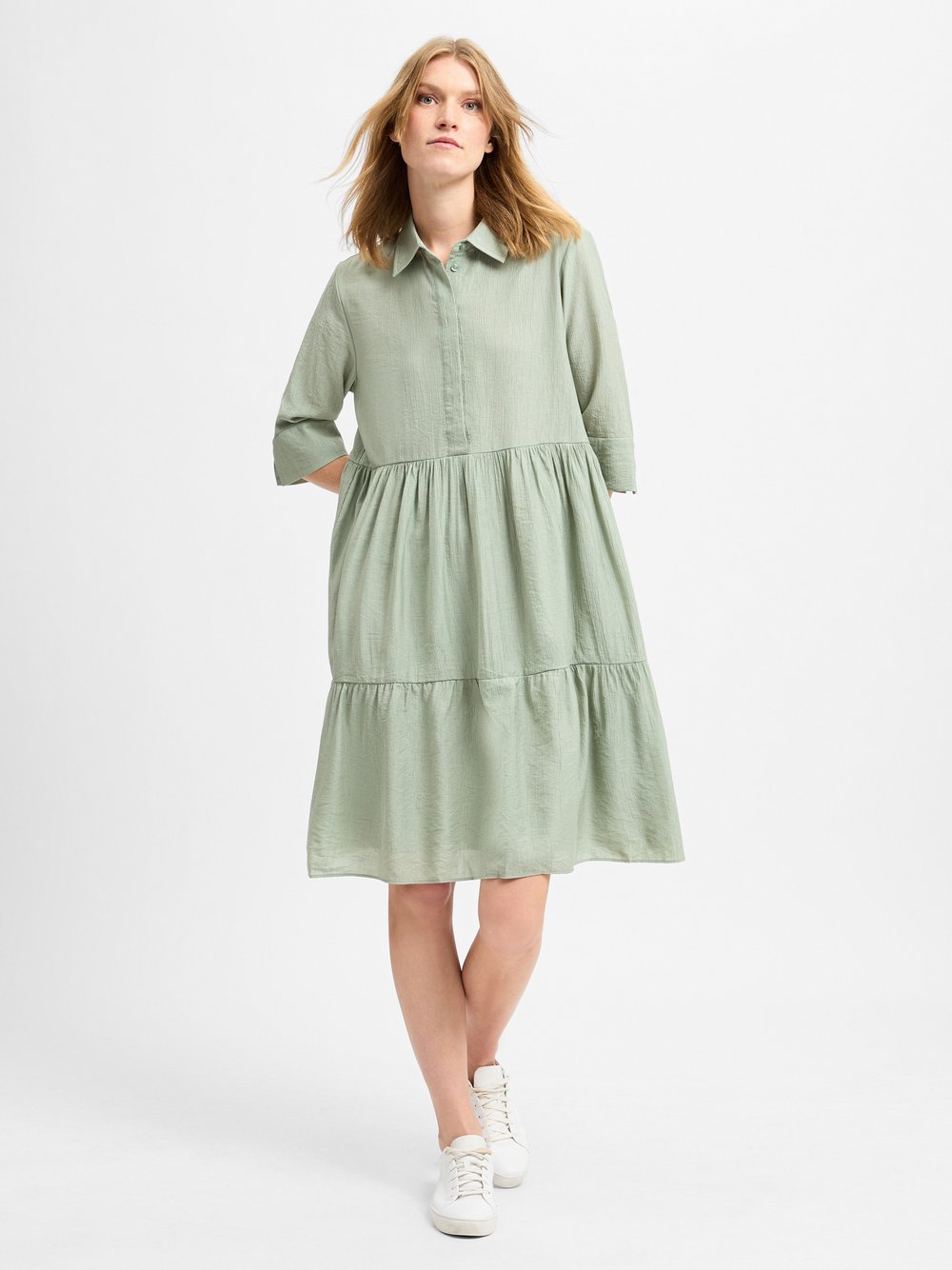 Opus Kleid Damen Baumwolle grün, 40