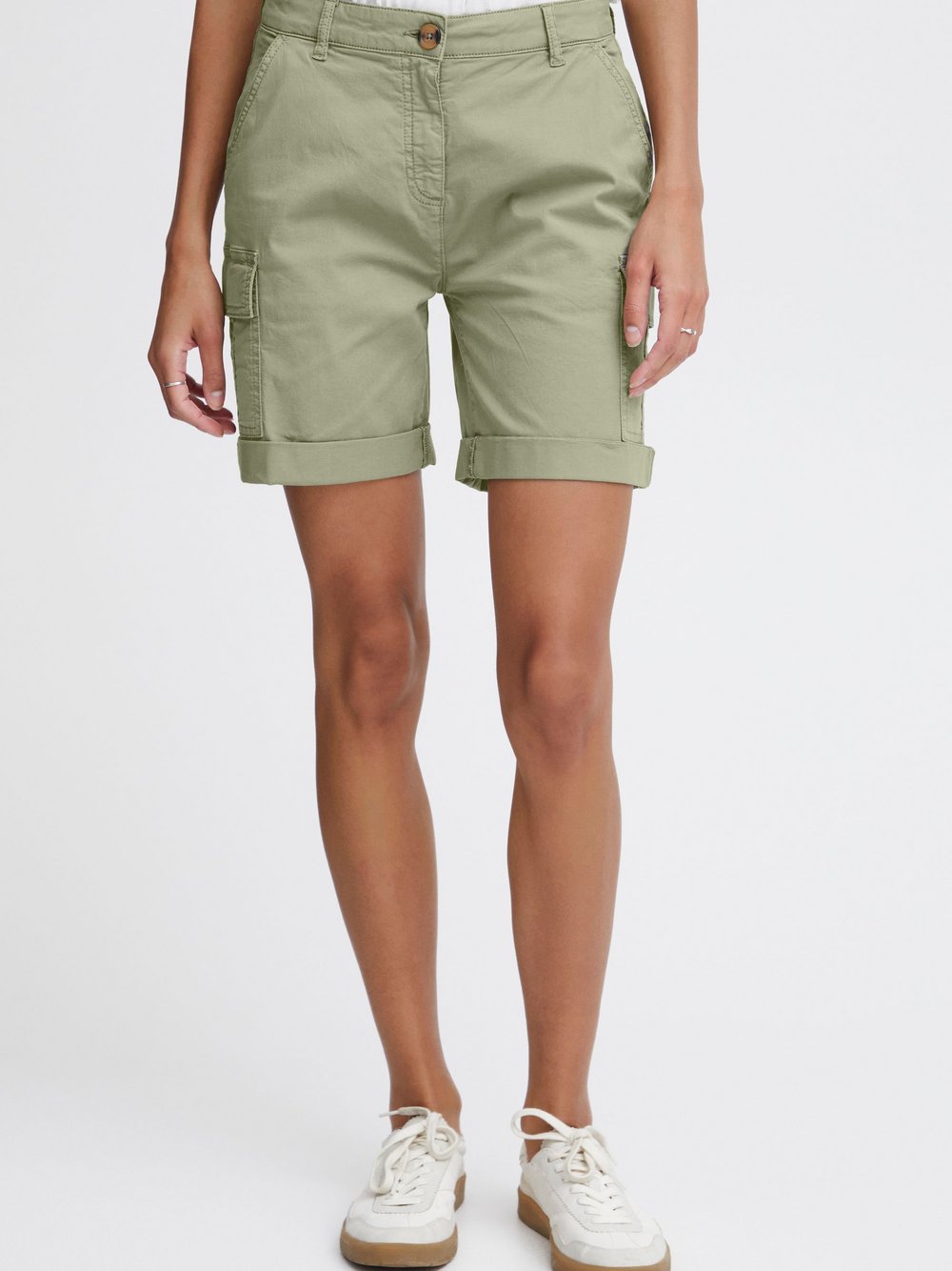 OXMO Shorts Damen Baumwolle grün, 38