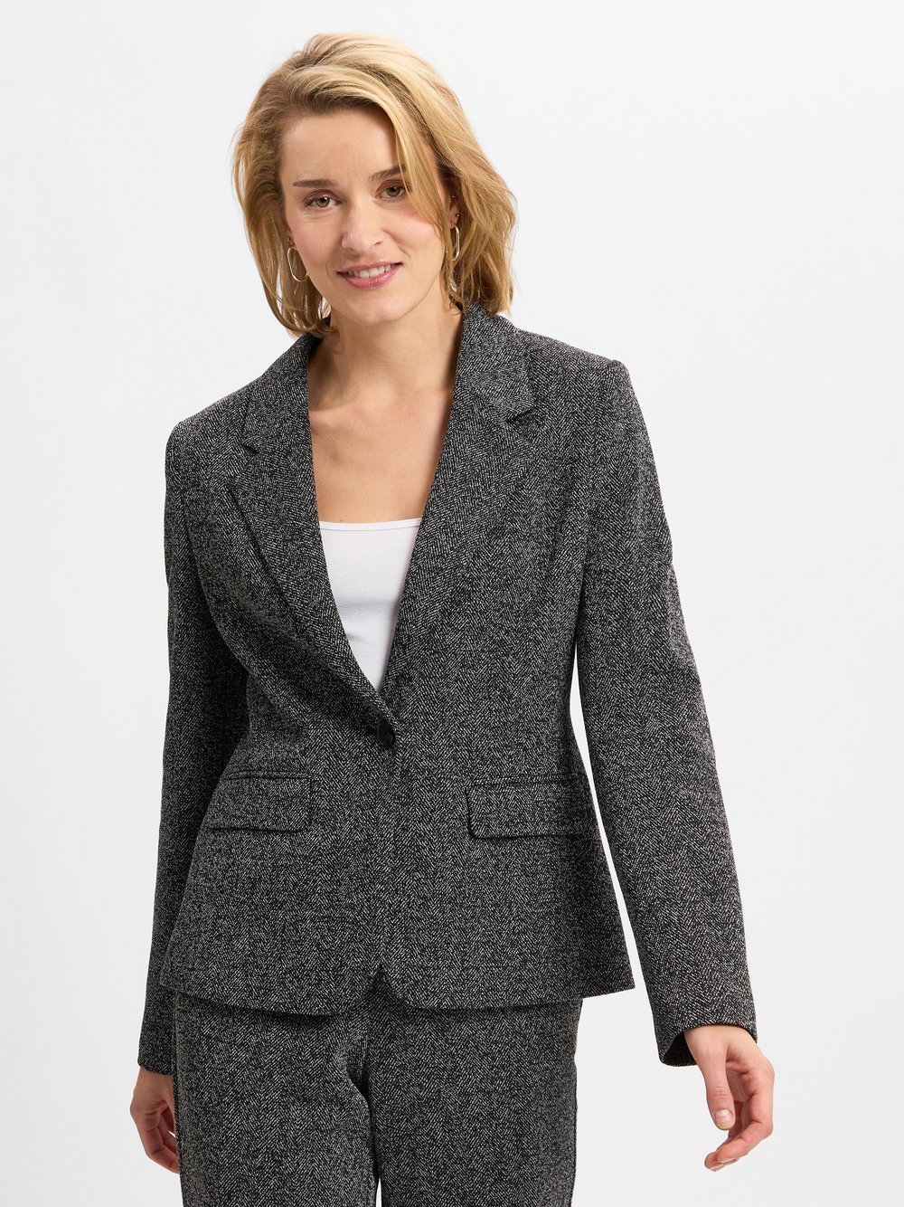 s.Oliver BLACK LABEL Blazer Damen mehrfarbig meliert, 42