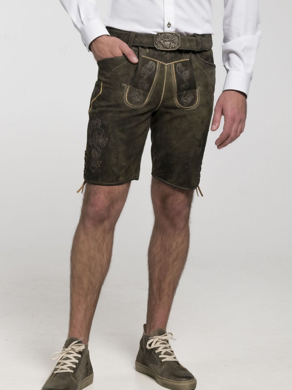 Spieth & Wenksy Lederhosen Herren beige, 48