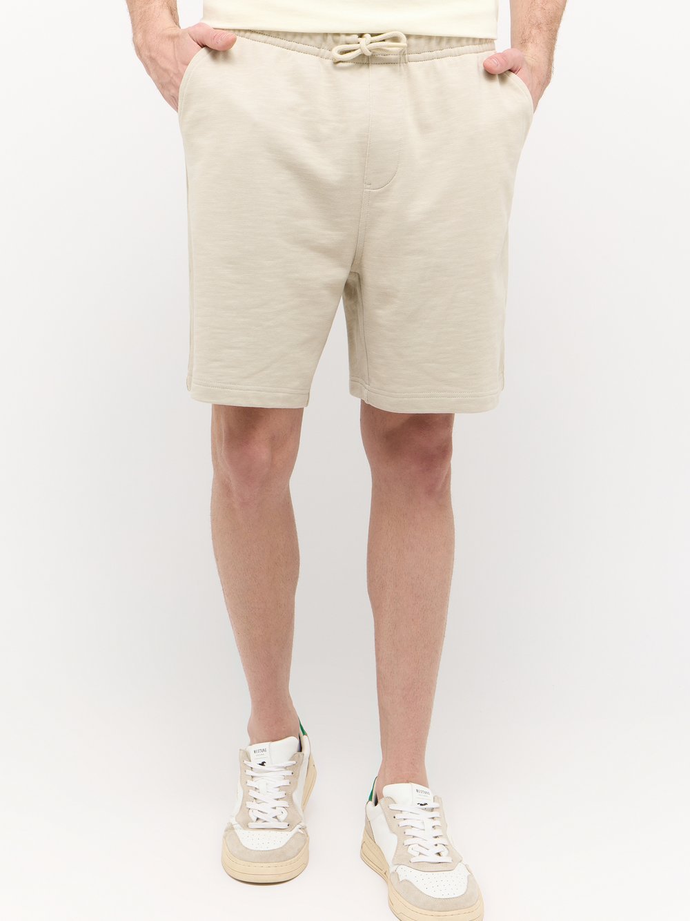 Mustang Short Herren Baumwolle beige, XL