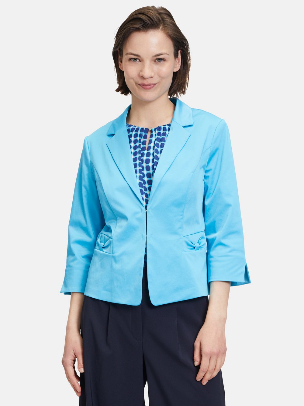 Betty Barclay Sommerblazer Damen Baumwolle blau, 46