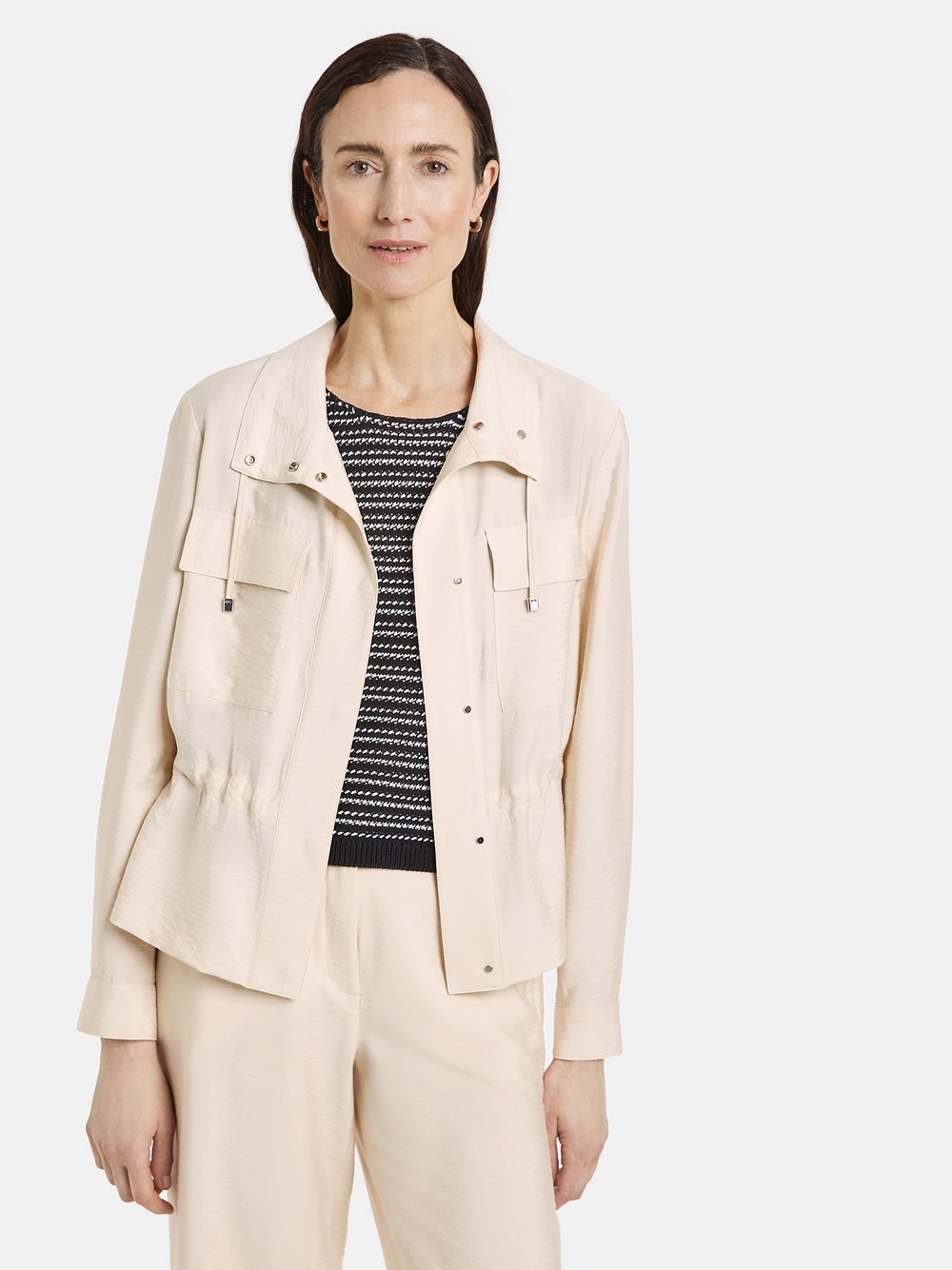 Gerry Weber Blazerjacke Damen Viskose beige, 44