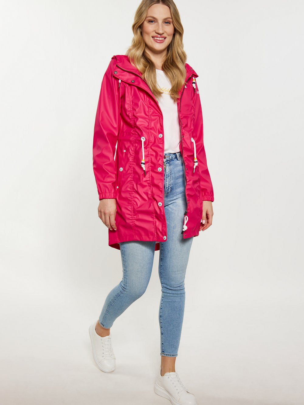 Schmuddelwedda Regenmantel Damen pink, S