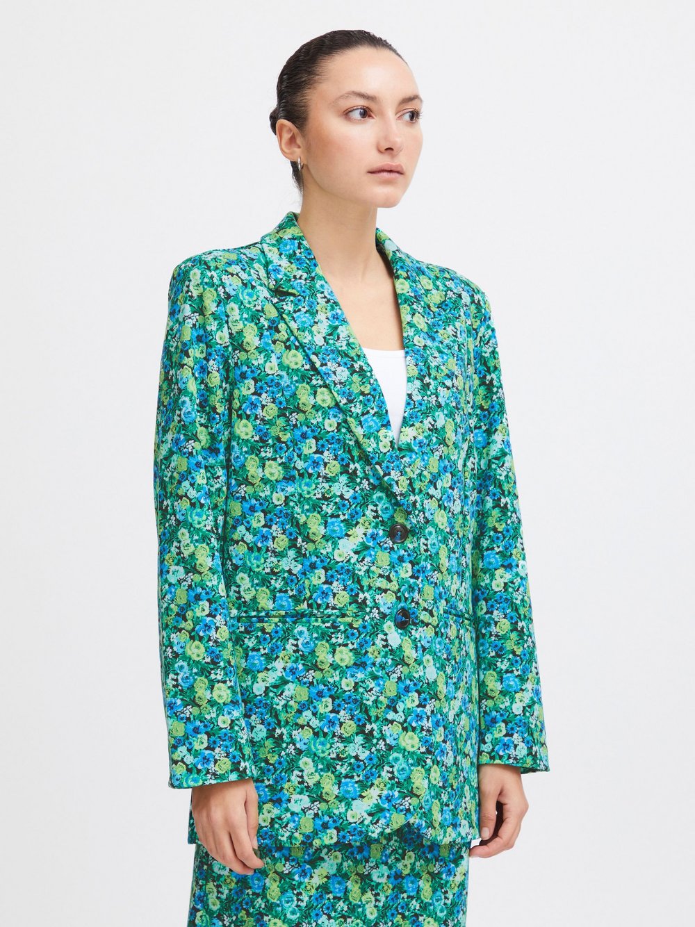 Ichi Blazer Damen mehrfarbig gemustert, XXL