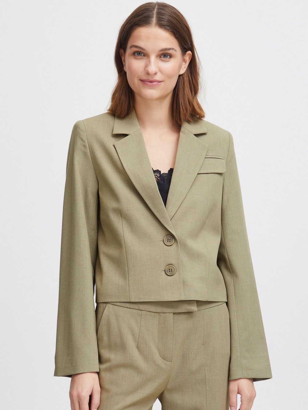 B.Young Blazer Damen beige meliert, 34