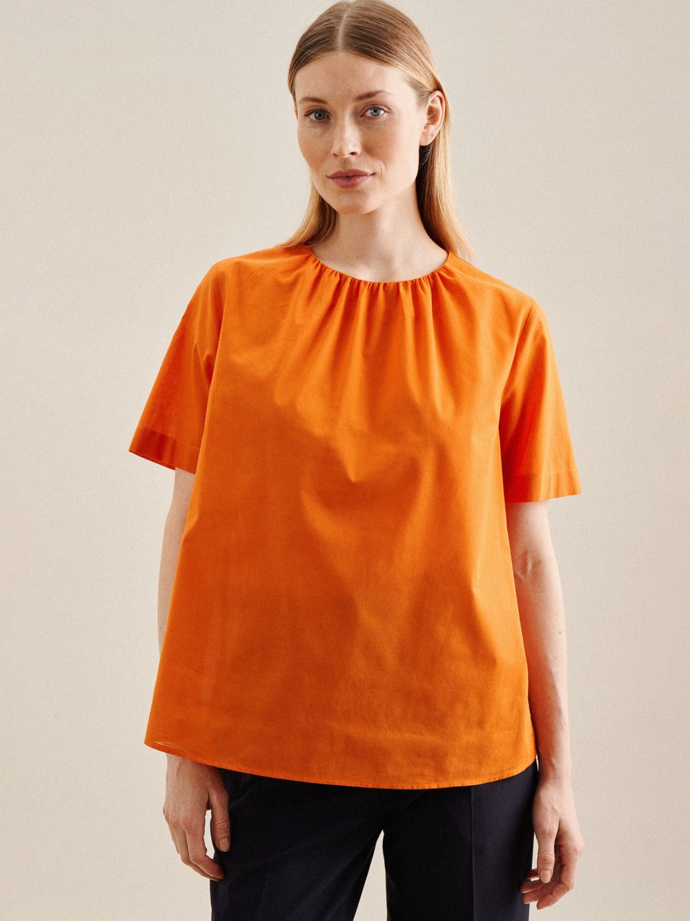 Seidensticker Shirt Damen Baumwolle orange, 36