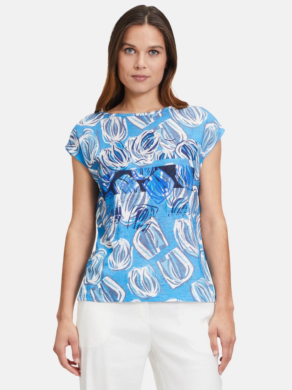 Betty Barclay Printshirt Damen blau gemustert, 36