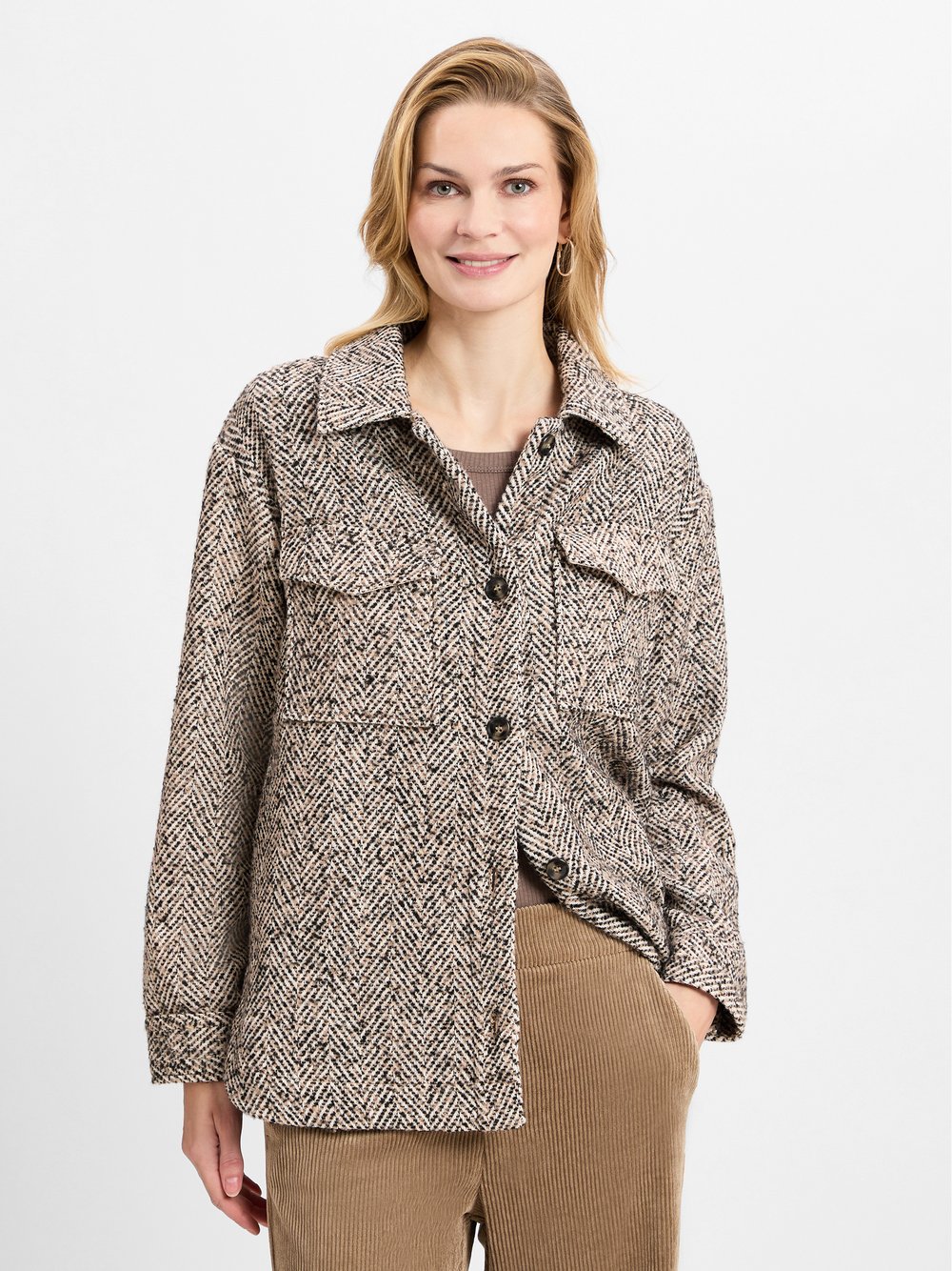 Marie Lund Collection Hemdjacke Damen mehrfarbig meliert, S/M