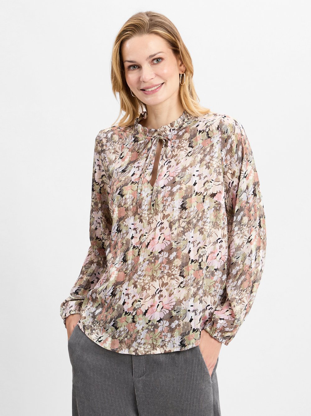 Marie Lund Collection Bluse Damen mehrfarbig gemustert, S