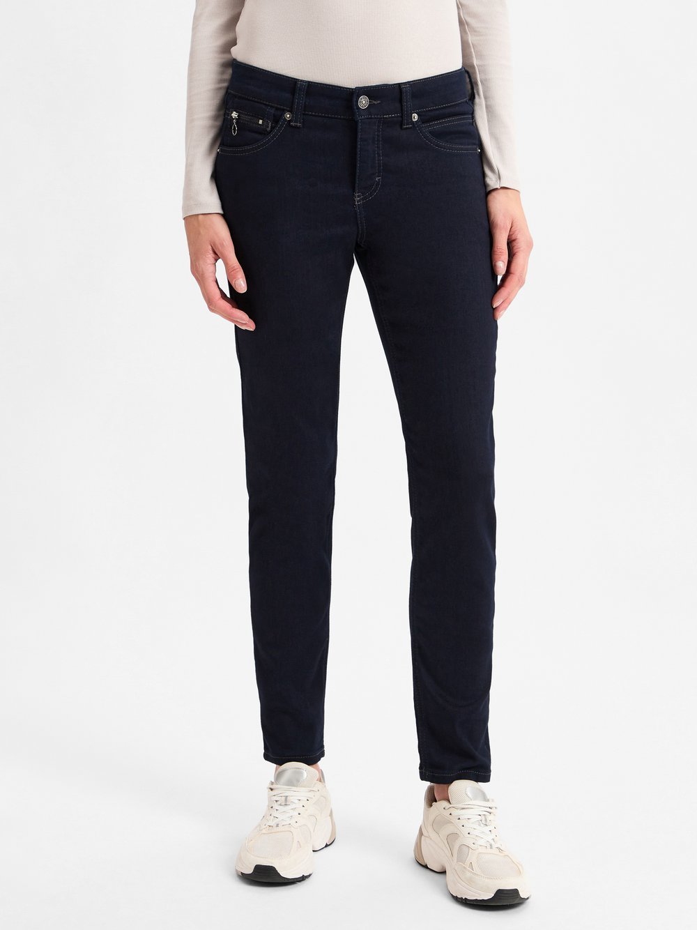 MAC Jeans Slim-Fit Damen Baumwolle blau, 42-30